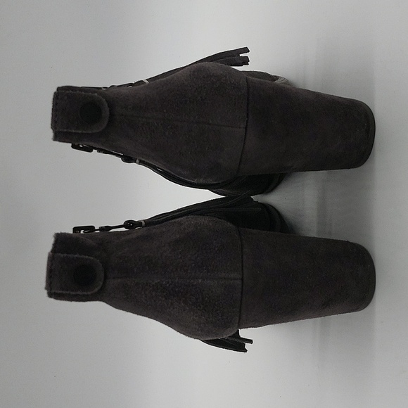 706- Rag & Bone Suede Knee Boots Charcoal Color Size 7.5 - Picture 4 of 9